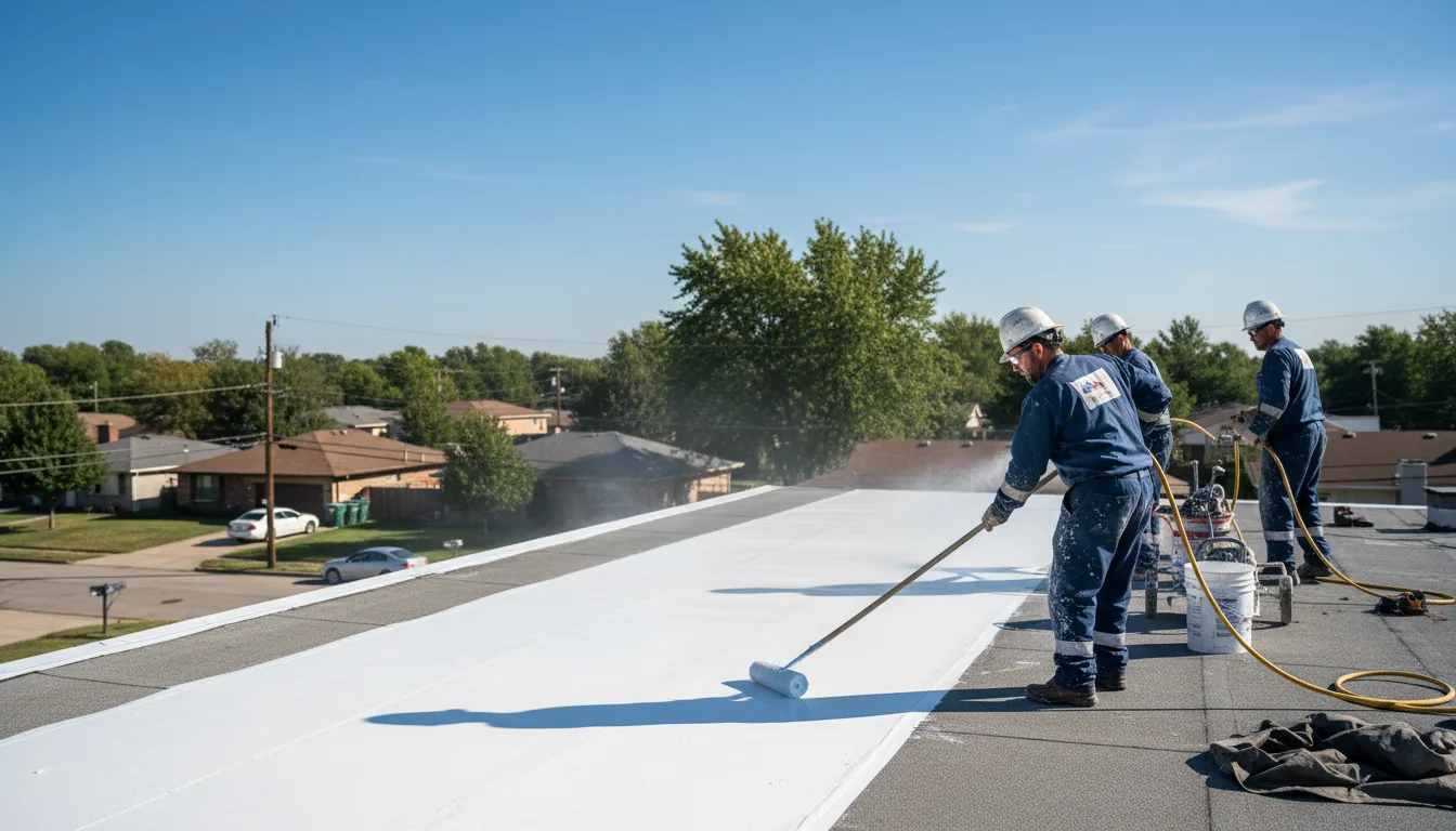 Commercial roof coating in Buckland, OH near me